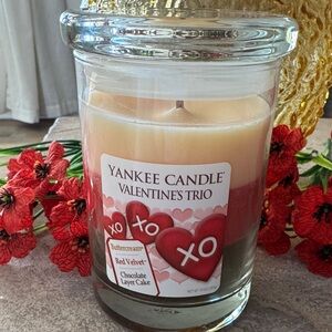 Yankee Candle Valentine's Trio with Red and Cream Layers